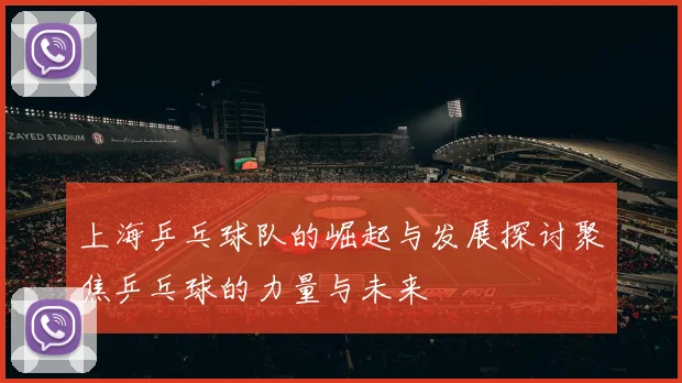 上海乒乓球队的崛起与发展探讨聚焦乒乓球的力量与未来