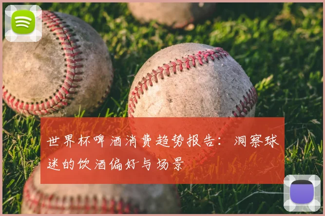 世界杯啤酒消费趋势报告：洞察球迷的饮酒偏好与场景