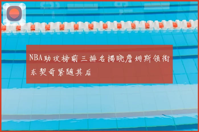 NBA助攻榜前三排名揭晓詹姆斯领衔东契奇紧随其后